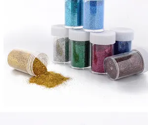 Dekorasyon için çok renkli Glitter ile CLF glitter holografik toz