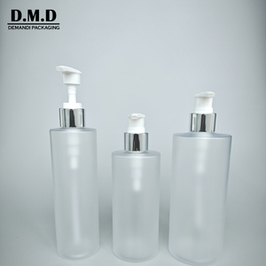 최소 주문량 낮음 500ml 400ml 100ml 빈 플라스틱 PET 150ML 200ML 250ML 300ML 8oz 프로스트 병 금색 펌프 포함 - Product Image 3