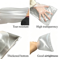 Sachet d'eau personnalisé en plastique biodégradable transparent de qualité alimentaire avec soufflet inférieur et impression numérique