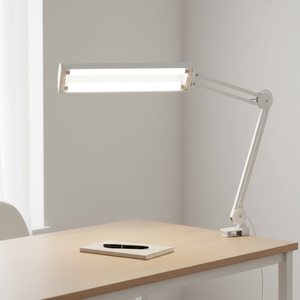 Adjustable Swing Arm Fluorescent Desk Lamp with Clamp 3-<b>Light</b> Full Drafting Bright Workbench Task <b>Light</b> for Reading - Product Image 5
