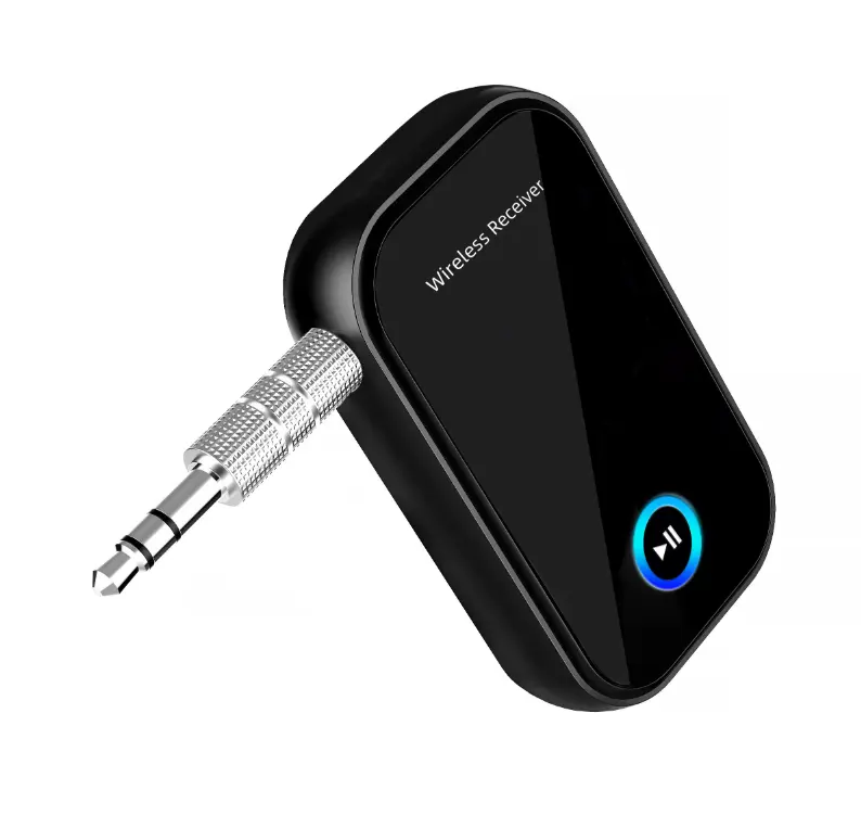 HIGI 3.5mm AUX Jack Music Wireless Audio Adapter Handfree Call Car Kit Bluetooth 5.0 Receiver For Speaker Headphone