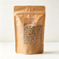 Sachet alimentaire sous vide laminé en PA/PE, haute barrière, pour l'emballage de fruits de mer congelés, poissons et crevettes