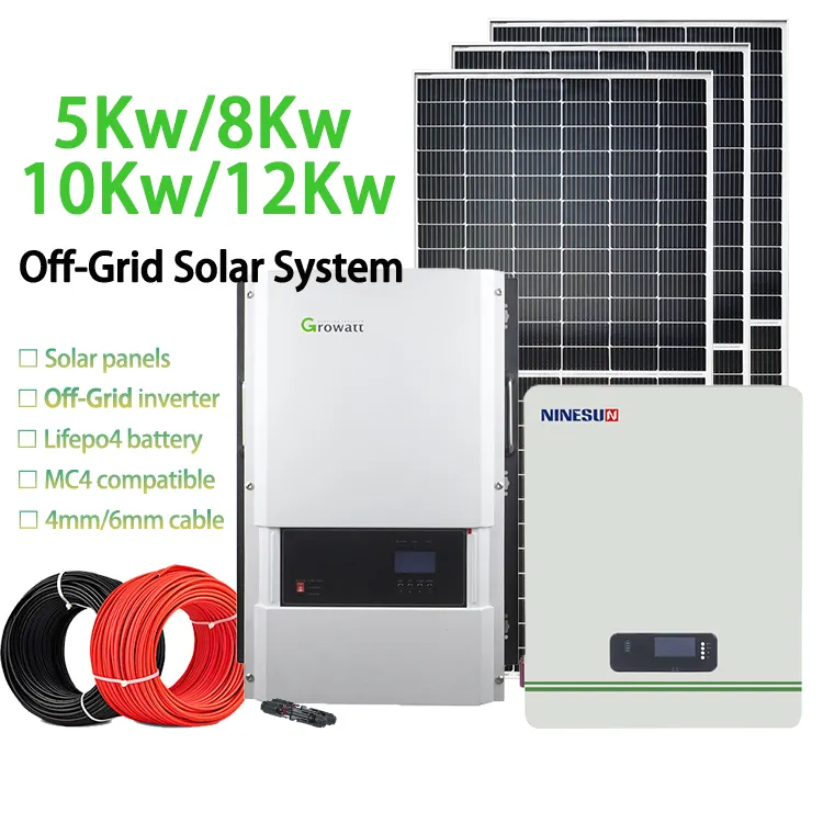 10kW netz unabhängiges Solarstrom erzeugungs system zur Lösung des Problems der Energie versorgung der Haushalts last