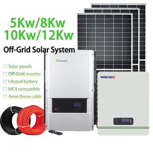 10Kw离网太阳能发电系统解决家庭负荷能源供应问题