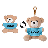 Porte-clés animal en peluche Offre Spéciale Promotion Logo Mini jouet doux mignon ours en peluche personnalisé porte-clés