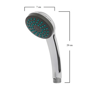 Soffione doccia universale con tubo flessibile da 1,5 metri, finitura cromata, per uso in bagno - Product Image 2