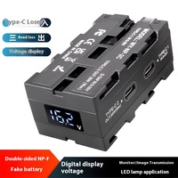 D-TAP NP-F550/970 moniteur de batterie factice double face sans fil lumière LED Transmission vidéo V-Mount alimentation accessoires de caméra