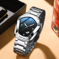 Montre à Quartz en Gros Cyber Edge Élégante et Étanche pour Homme, Bracelet en Acier Inoxydable, Montre-Bracelet Masculine Tendance