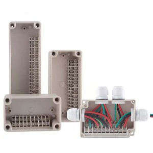 Boîte de jonction étanche IP67 en plastique ABS, boîte de dérivation de câbles extérieure résistante à la pluie, surface blanche scellée - Product Image 1