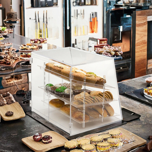 Comptoir commercial 3 plateaux acrylique boulangerie présentoir pâtisserie comptoir étui - Product Image 6