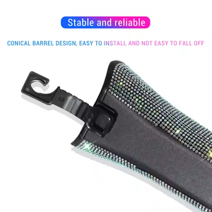 Diamante di cristallo portaombrelli per auto Organizer Barrel auto appendiabiti per bottiglie d'acqua Bling accessori per auto da donna - Product Image 5