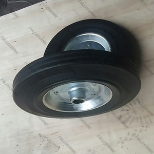 Rueda de neumático de goma sólida de 8 pulgadas de alta resistencia al desgaste para Carro con llanta de plástico 8 "X <span class=keywords><strong>2</strong></span>,<span class=keywords><strong>2</strong></span>" - Product Image 2