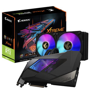 Carte graphique <span class=keywords><strong>GIGABYTE</strong></span> AORUS <span class=keywords><strong>RTX</strong></span> <span class=keywords><strong>3080TI</strong></span> XTREME WATERFORCE 12G LHR d'occasion avec 12 Go de GDDR6X et multiprocesseurs de streaming Ampere - Product Image 1