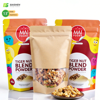 Sachet Doypack de Haute Qualité avec Fermeture Éclair, en Plastique Composite, Fond Rond et Fenêtre pour l'Emballage d'Aliments pour Animaux de Compagnie