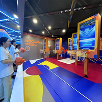 Machine d'arcade de basket-ball interactive pour enfants en gros avec système de jeu de basket-ball et panneau intelligent pour aires de jeux intérieures
