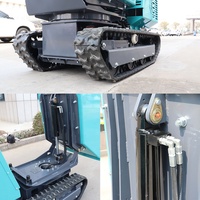 VANSE VSD1200 Multifunktion aler Bergbau & Landwirtschaft Mini Dumper Hydraulic Crawler Gummi ketten Schlamm Buggy Beton Dump Tracks
