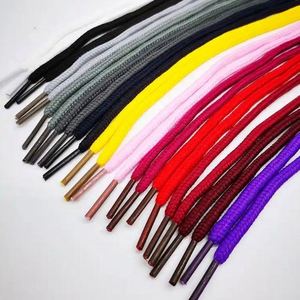 Custom Length Round Drawstring Cord Hoodie with Plastic Tips Woven Flat Pattern Plastic Material for Shoe <b>Lace</b> - Product Image 1