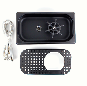 Bandeja de goteo de barra desmontable electro de acero inoxidable 304 con enjuagador y <span class=keywords><strong>escurridor</strong></span> de vidrio - Product Image 3