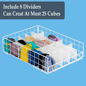 للبيع بالجملة 4 طبقات خزانة فولاذية قابلة للتكديس مع 4 عبوات منظمين وأرفف حديدية لخزانة الملابس وتخزين الطعام - Product Image 6