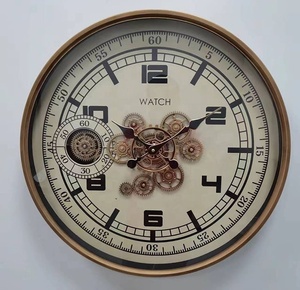 <span class=keywords><strong>Horloge</strong></span> <span class=keywords><strong>murale</strong></span> industrielle rétro à engrenage mobile grand mécanisme d'<span class=keywords><strong>horloge</strong></span> à engrenage à chiffres romains <span class=keywords><strong>pour</strong></span> salon décor bureau ferme - Product Image 6
