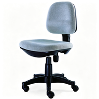 Chaise de bureau ergonomique sans accoudoirs, réglable en hauteur, pivotante, chaise de travail de haute qualité pour poste de travail de bureau