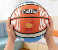 Ballon d'entraînement intérieur 2026 en tissu cousu, amélioré, sans flocons, durable, léger, avec logo personnalisé, OEM ODM RTS, mousse PU silencieuse, jouet sportif