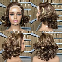 Pelucas de Cabello Humano Virgen con Rizos Naturales, Cierre de Encaje 5x5, Grado 12A, Super Double Drawn, Pelucas Vietnamitas para Mujeres Negras