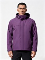 Vêtements de randonnée unisexes 3 en 1, veste à capuche chaude grande taille, imperméable et coupe-vent pour la chasse urbaine, la marche, le vélo, la moto
