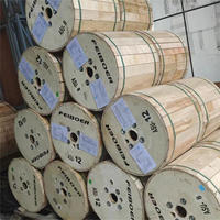 Harga pabrik kabel optik Mini Adss 24 Hilos Core 652d 6 kumparan kawat Mini Adss 4 kilometer Mini Adss kabel serat Asu penggunaan udara