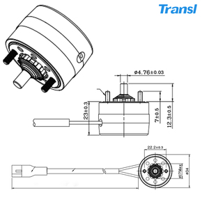 Solenoide rotativo bistabile personalizzato DC 12V 24V con angolo 45-90° 25N CW CCW per macchina selezionatrice di uova e frutta 3V - Product Image 2