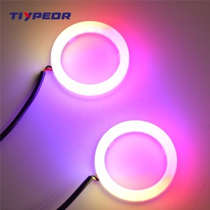 TIYPEORロゴ<span class=keywords><strong>LED</strong></span> 60mm RGBライトサークル（カバーリングライト付き）エンジェルアイズ ホンダロゴ<span class=keywords><strong>LED</strong></span>バックライト BMW F900XRロゴ<span class=keywords><strong>LED</strong></span>用 - Product Image 4