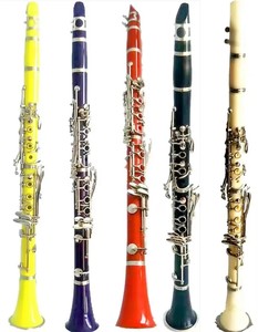 Clarinete de ABS de Alta Calidad de Fábrica, Colorido, Niquelado, con 17 Llaves <span class=keywords><strong>Bb</strong></span>, Instrumentos Musicales OEM - Product Image 1