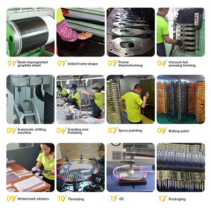 Nouvelle Arrivée <span class=keywords><strong>Raquette</strong></span> de <span class=keywords><strong>Badminton</strong></span> en Alliage d'Aluminium et Composite de Carbone avec Technologie de Conception de Protection Offensive - Product Image 6