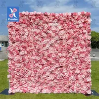 Promise Sản Phẩm Mới Hoa Trang Trí & Vòng Hoa Giả Hoa Hồng Lụa 3D Phông Nền Đám Cưới Tường Hoa