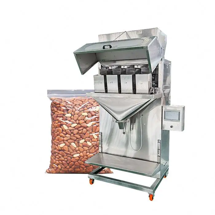 Máquina de embalaje de barras de proteína, embalaje de galletas con sello de relleno de forma vertical automática, oblea