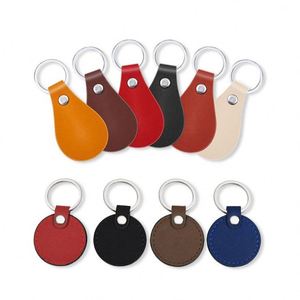 Manufacturer Custom Brand Logo Name Souvenir PU <b>Leather</b> Keychain Metal Promotional Car Keyring - Product Image 2