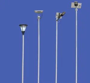 Easy to install customized lamp poles Q235 steel/aluminum solar led light poles