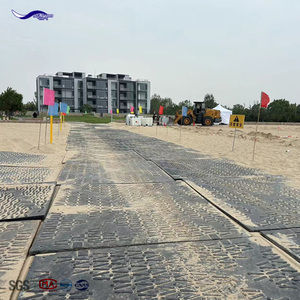 Ineinandergreifende Bodenbeläge Hochbelastbare Laufbahnabdeckungen Straßenmatte aus Recycling-Material UPE - Product Image 3