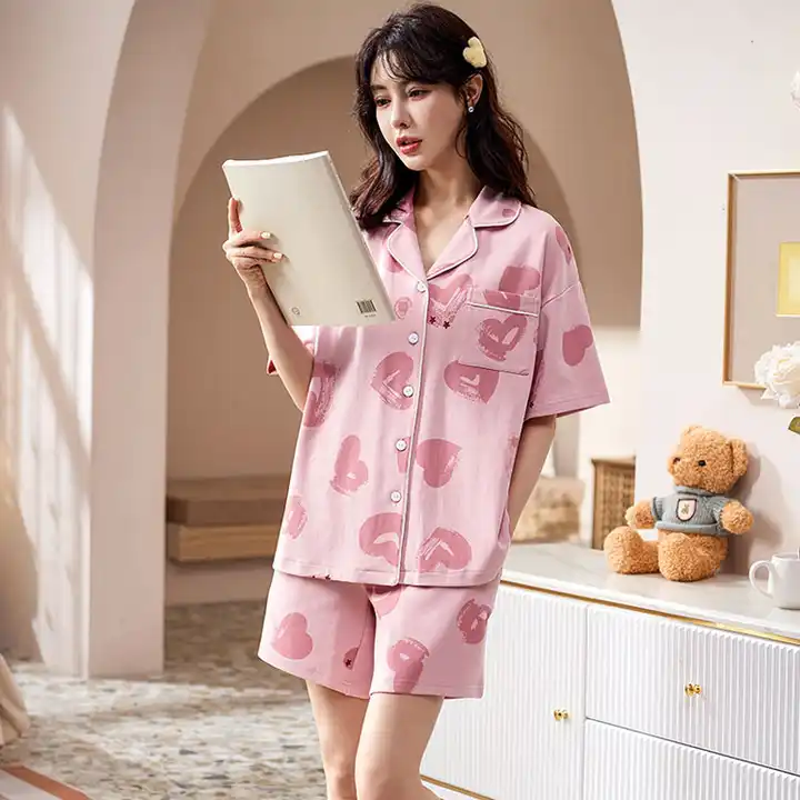 Sexy Slit Ice Silk Summer Embroidered Deep V Five-point Sleeve Lace Nightgown  Nightdress Bathrobe two-piece Suit M/L