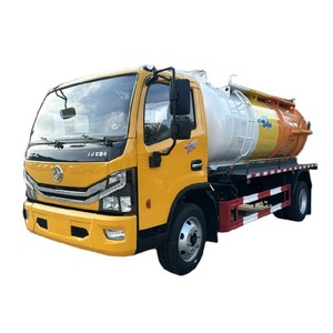 New Dongfeng Suction Sewerage Septic Tank 4X2 6CBM Sewer Cleaning Vacuum Sewage Suction Truck for Sale - Product Image 1