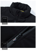 PASUXI Nouvelle Collection Veste Hiver Homme Tendance en Coton Rembourré Grande Taille Blouson Col Droit Épais pour Hommes