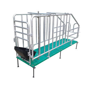 Mang thai Vườn Ươm <span class=keywords><strong>farrowing</strong></span> cai sữa lợn nái heo gian hàng Crate Pen lồng nhúng nóng mạ kẽm mạ kẽm hộp với PVC Bảng điều chỉnh - Product Image 1