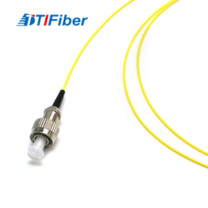 FC/UPC modo único Simplex 0,9mm bota corta 1m amarillo LSZH PVC fibra óptica Pigtail - Product Image 6