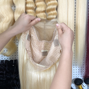 Beauty Supplies 13X4 4X4 HD Ren Phía Trước Tóc Giả Ngắn Trong Suốt Ren Phía Trước Tóc Giả 613 Tóc Giả Tóc Con Người Thụy Sĩ Ren Giá Bán Buôn - Product Image 4