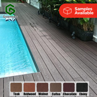 Dalles de terrasse WPC autoportantes étanches pour piscine extérieure, installation facile, adaptées au jardin