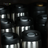 Thankhot 400ml, pot de conservation alimentaire multifonction moderne en acier inoxydable, pour la cuisine et le camping, avec joint sous vide pour une fraîcheur optimale