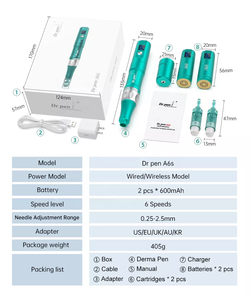 Logo personnalisé Microneedling électrique Dr Pen A6s Batterie rechargeable <span class=keywords><strong>Derma</strong></span> Pen Soins <span class=keywords><strong>de</strong></span> la peau du <span class=keywords><strong>visage</strong></span> Appareil <span class=keywords><strong>de</strong></span> beauté pour salon <span class=keywords><strong>de</strong></span> beauté - Product Image 6