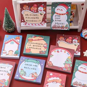 Cartoon Christmas <b>Memo</b> <b>Pads</b> Self-Adhesive Various Colors Festive Design Learning Office Supplies for Record <b>Memos</b> Plans Gift - Product Image 5