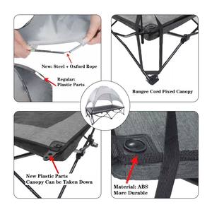 Cama de perro portátil impermeable para exteriores, varios modelos, con dosel - Product Image 2