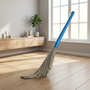 Balai à poils de corde de chameau avec poignée ergonomique en plastique Anax et pelle à poussière, poils doux lavables pour la maison et le bureau - Product Image 2